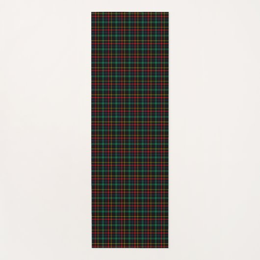 Two images show a tartan pattern on white cards yogamatte (Vorderseite)