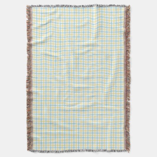 Two images show a woven throw blanket decke (Vorderseite Vertikal)