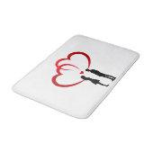 Two In Love Bath Mat Badematte (Schrägansicht)