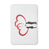 Two In Love Bath Mat Badematte (Vorderseite Vertikal)