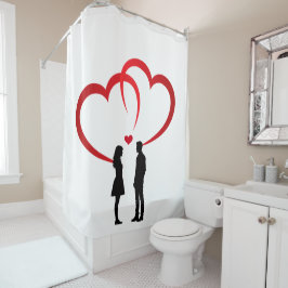 Two In Love Shower Curtain Duschvorhang