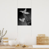 Two infrared palm trees. poster (Küche)