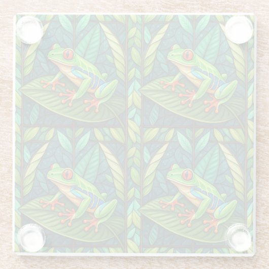 Two intricately designed panels feature vibrant  glasuntersetzer (Rückseite)