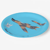 Two Israeli Supermysterien Pappteller (Schrägansicht)