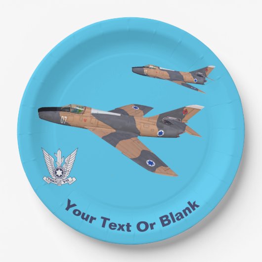 Two Israeli Supermysterien Pappteller (Vorderseite)