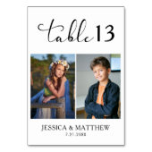 Two Kids Childhood Photos Tischnummer (Vorderseite)