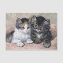 Two Kittens ・ Henriette Ronner-Knip (1821-1909) Seidenpapier