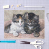 Two Kittens ・ Henriette Ronner-Knip (1821-1909) Seidenpapier (Handwerk)