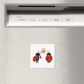Two Lady Bugs Magnet (In Situ (Geschirrspüler))