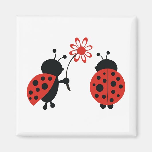 Two Lady Bugs Magnet (Vorne)