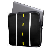 Two Lane Road Tablet Case (Black & White) (Vorderseite Links)