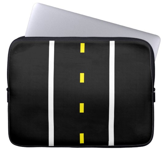Two Lane Road Tablet Case (Black & White) (Vorderseite)