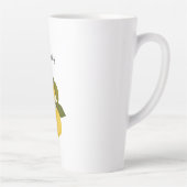 Two Lemons with Green Leaves | Fresh Citrus  Milchtasse (Rechts)