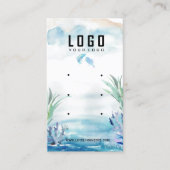 Two Less Fish in The Sea Summer Earring Display Visitenkarte (Vorderseite)