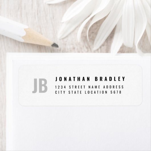 Two Letter Monogram Simple Typografy Address (Insitu)