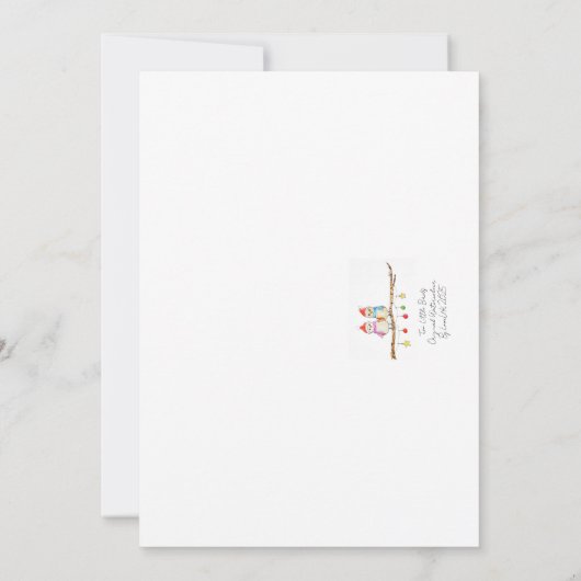 Two Little Birds  Einladung (Rückseite)