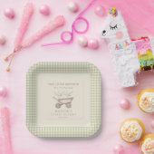 Two Little Sprouts are on the Way Baby Shower  Pappteller (Party)