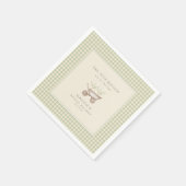 Two Little Sprouts are on the way Baby Shower Serviette (Ecke)