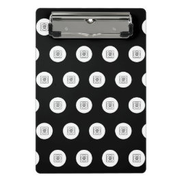 Two Logo Step Repeat Mini clipboard Klemmbrett