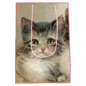 Two lovely Victorian kittens Mittlere Geschenktüte (Rückseite)