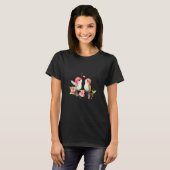 Two Loving Birds In Love Heart Valentine's Day Bir T-Shirt (Vorne ganz)