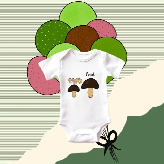 Two mashrooms baby strampler