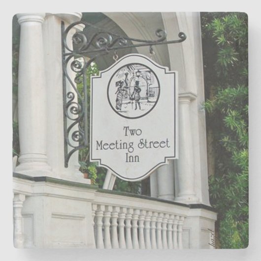 Two Meeting Street, Charleston Steinuntersetzer (Vorderseite)