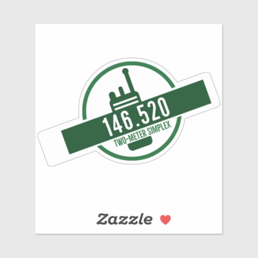 Two Meter Simplex Calling Frequency Aufkleber (Blatt)