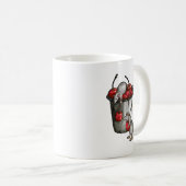 Two MICE Stealing Cherries, Bucket of Cherries Art Kaffeetasse (VorderseiteRechts)