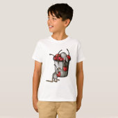 Two MICE Stealing Cherries, Bucket of Cherries Art T-Shirt (Vorne ganz)