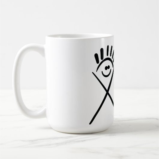 Two Minimal Friends – Line Art  Kaffeetasse (Links)