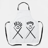 Two Minimal Friends – Line Art Schürze (Vorderseite)