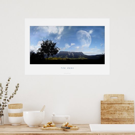 two moon poster (Küche)