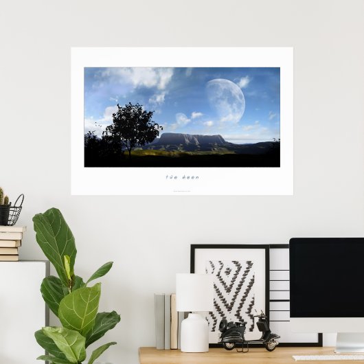 two moon poster (Heimbüro)