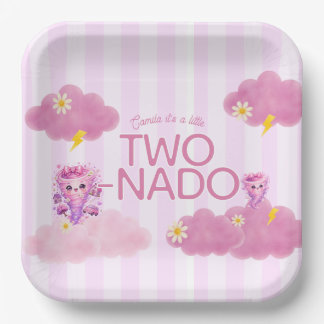 Two-Nado Geburtstag, 2. Geburtstagsfeier, Tornado Pappteller