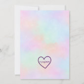 TWO-nicorn, 2nd Birthday Einladung (Rückseite)