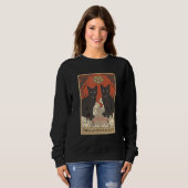 Two Of Pentacles Tarot Card Cat Sweatshirt (Vorne ganz)