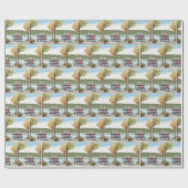 Two Old Ladies Sitting on a Bench Geschenkpapier (Flach)