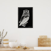 Two Owls by Julie de Graag Art Nouveau Poster (Küche)