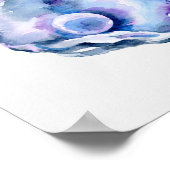 Two oyster shells with pearl Print Poster (Ecke)