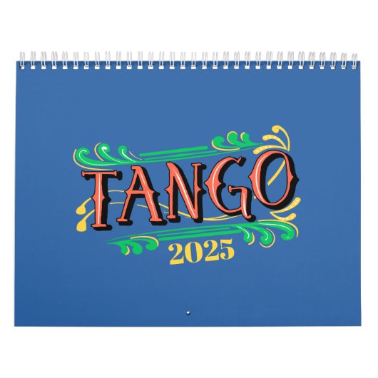 Two Page Medium NUR 2025 Tango Art and Quotes Kalender (Titelbild)