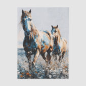 Two Paint Horses decoupage Seidenpapier (Vorderseite)