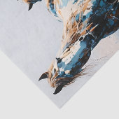 Two Paint Horses decoupage Seidenpapier (Ausschnitt)