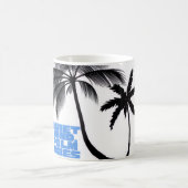 Two Palm Trees Wall Art | Tropical Minimalist Kaffeetasse (Mittel)