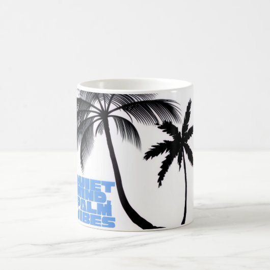 Two Palm Trees Wall Art | Tropical Minimalist Kaffeetasse (Mittel)