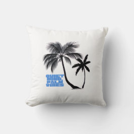 Two Palm Trees Wall Art | Tropical Minimalist Kissen
