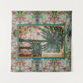 Two Palm Trees Wandteppich (Vorderseite (Horizontal))