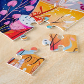 Two Pandas Hugging in Bamboo Forest Puzzle (Seite)