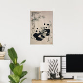 Two Pandas Poster (Heimbüro)
