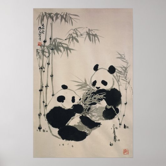 Two Pandas Poster (Vorne)